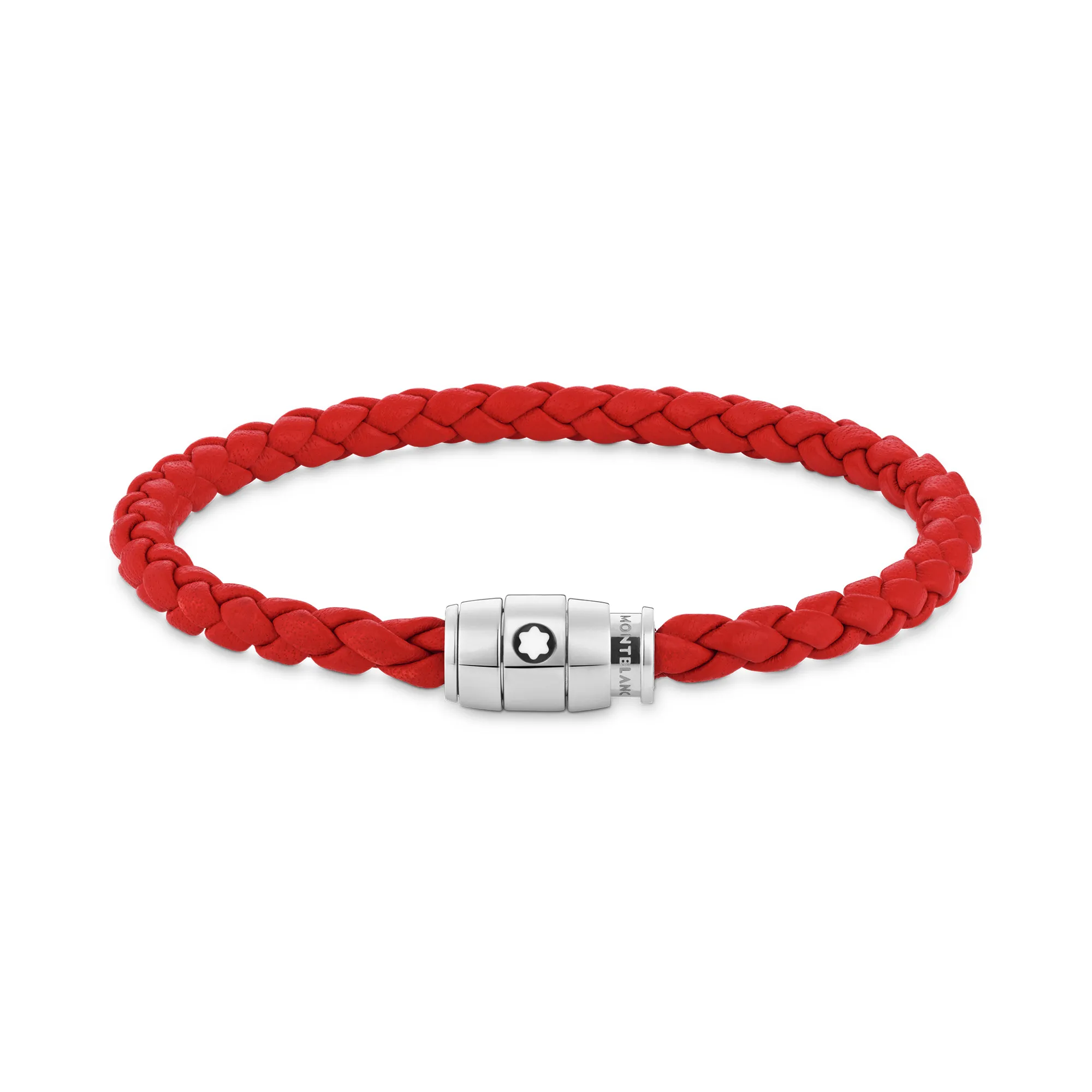 Montblanc Red Leather Woven Bracelet La Mine d'Or Moncton, NB
