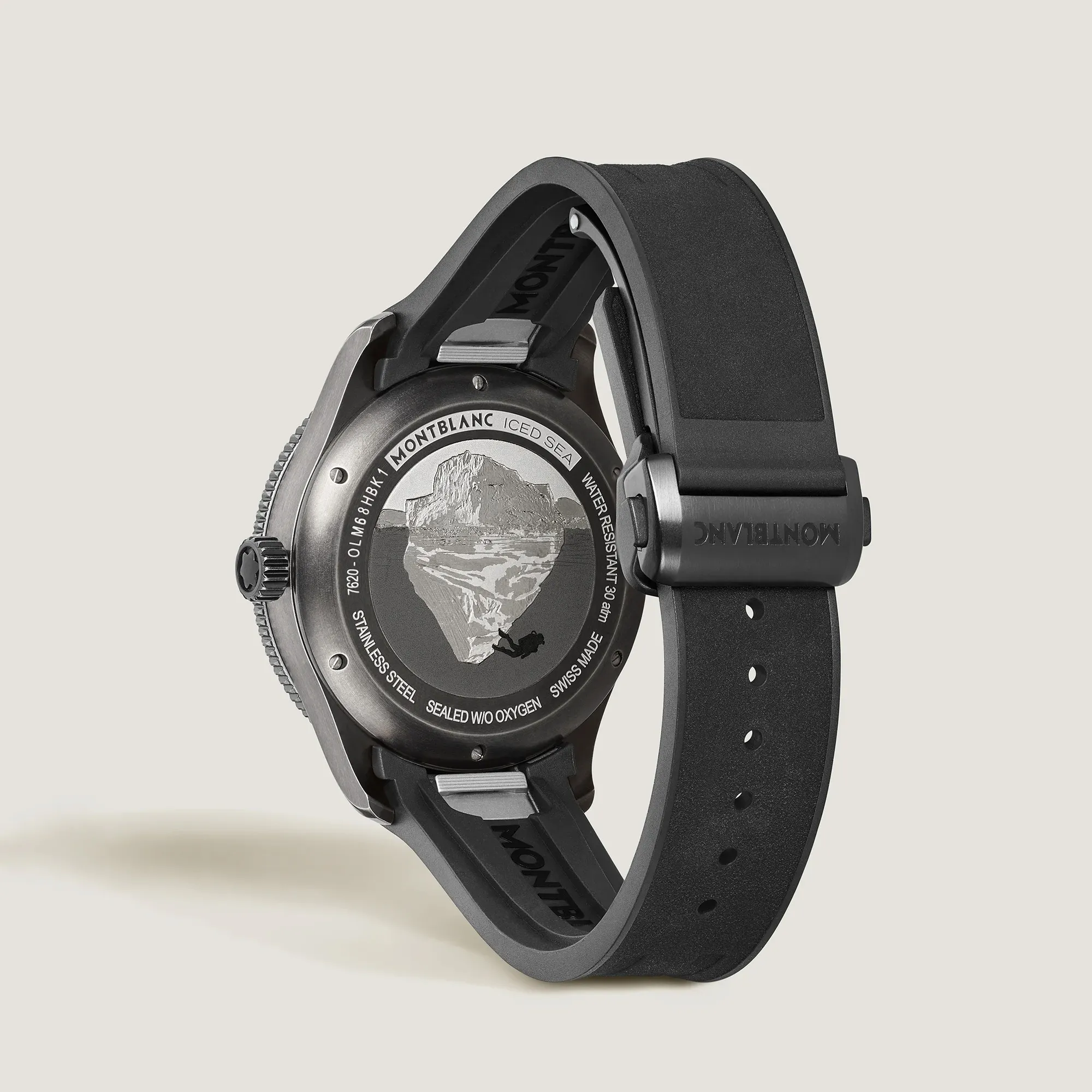 Montblanc Iced Sea Automatic Date 0 Oxygen Gray Dial Image 4 La Mine d'Or Moncton, NB