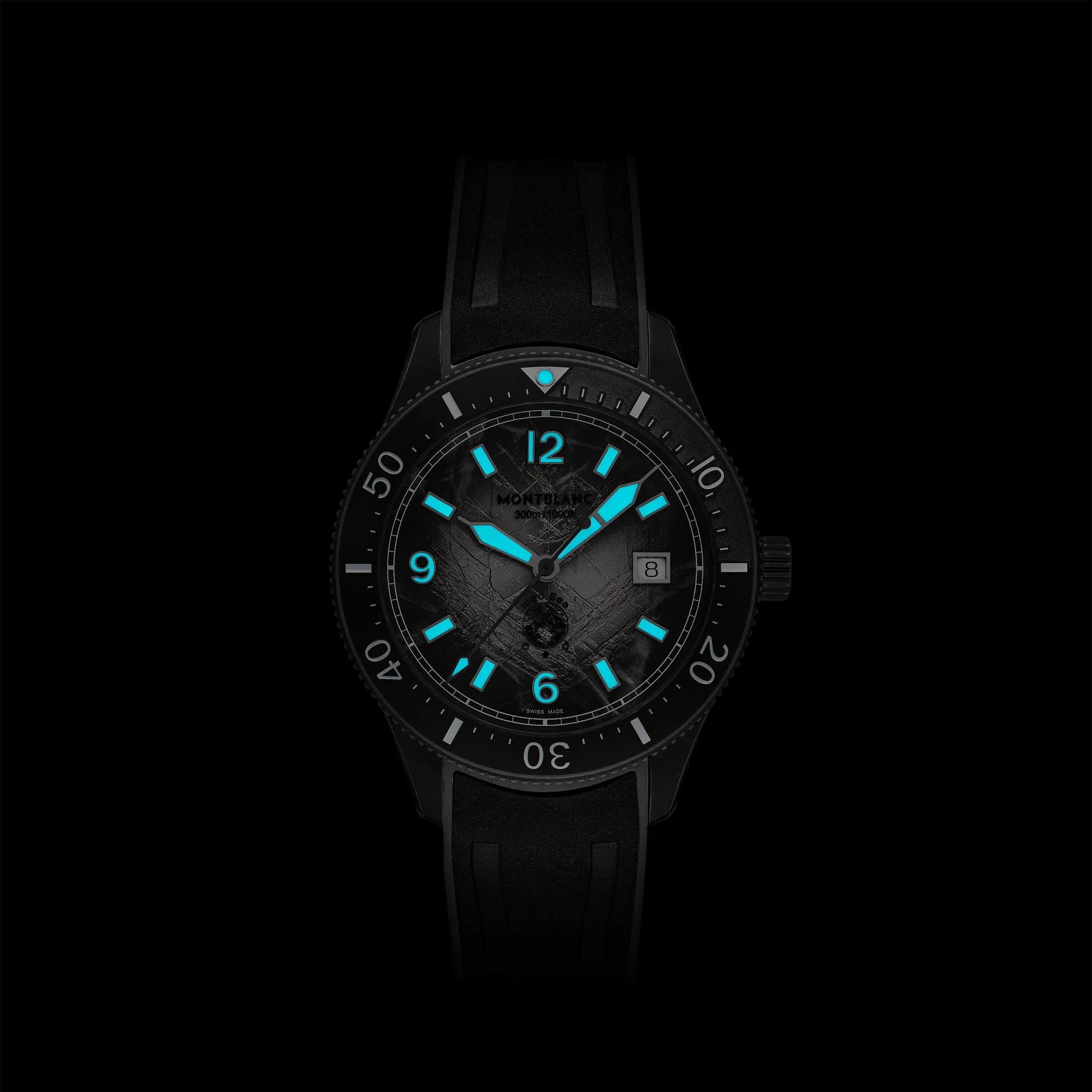 Montblanc Iced Sea Automatic Date 0 Oxygen Gray Dial Image 5 La Mine d'Or Moncton, NB