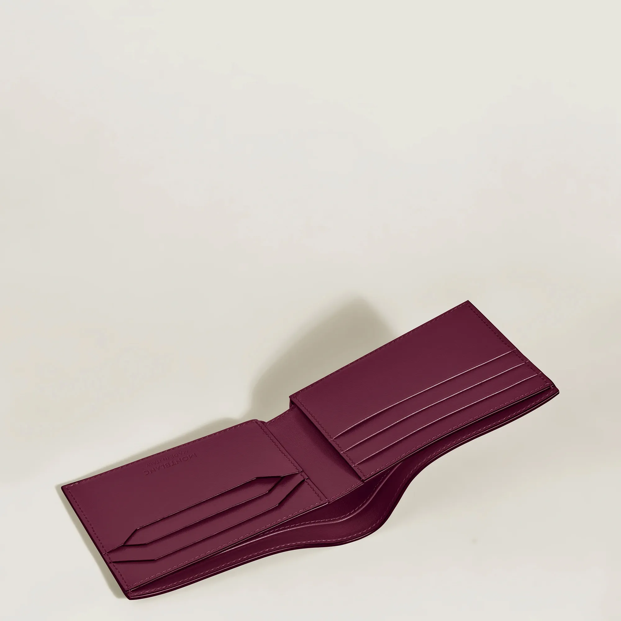 Montblanc Meisterstuck Wallet Cassis Leather 6cc Image 3 La Mine d'Or Moncton, NB