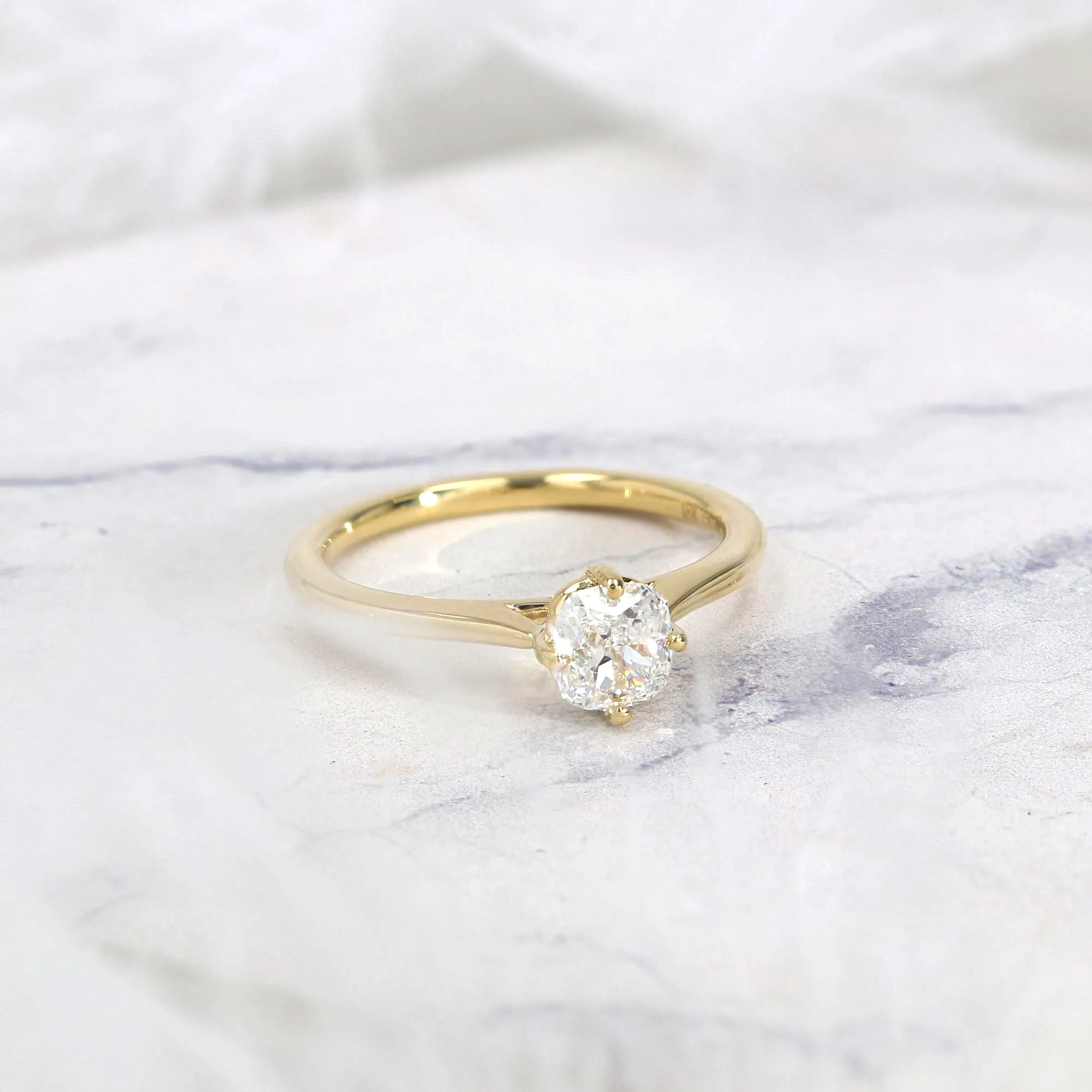 0.74ct Montreal Cushion Diamond Solitaire Engagement Ring Image 3 La Mine d'Or Moncton, NB