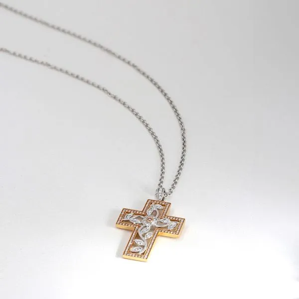 0.73tw Estate Simon G Diamond Cross Pendant 18kt Gold Image 3 La Mine d'Or Moncton, NB