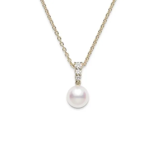 Mikimoto Morning Dew Akoya Pearl & Diamond Pendant La Mine d'Or Moncton, NB