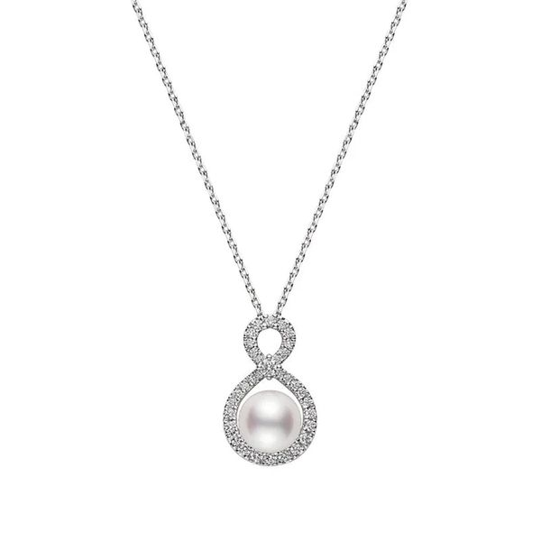 Mikimoto Ruyi Collection Akoya Pearl & Diamonds Pendant La Mine d'Or Moncton, NB