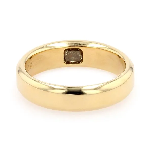 Estate 0.25ct Hidden Diamond Wedding Band 18kt Yellow Gold Size 7 Image 2 La Mine d'Or Moncton, NB