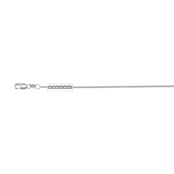 10kt White Gold Wheat Link Chain 18" La Mine d'Or Moncton, NB