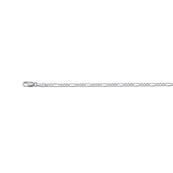 10kt White Gold Figaro Link Style Chain of 20" in Length La Mine d'Or Moncton, NB