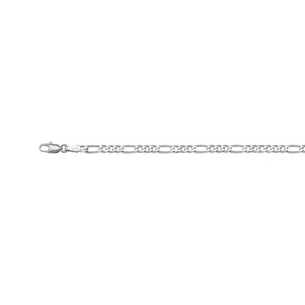 10kt White Gold Figaro Link Chain 18" Long La Mine d'Or Moncton, NB