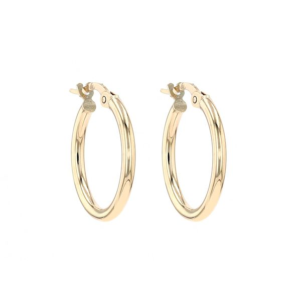 10kt Yellow Gold Small Thin Hoop Earrings La Mine d'Or Moncton, NB