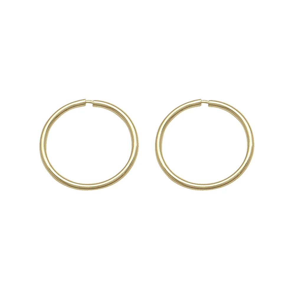 14kt Yellow Gold Sleeper Hoop Earrings La Mine d'Or Moncton, NB