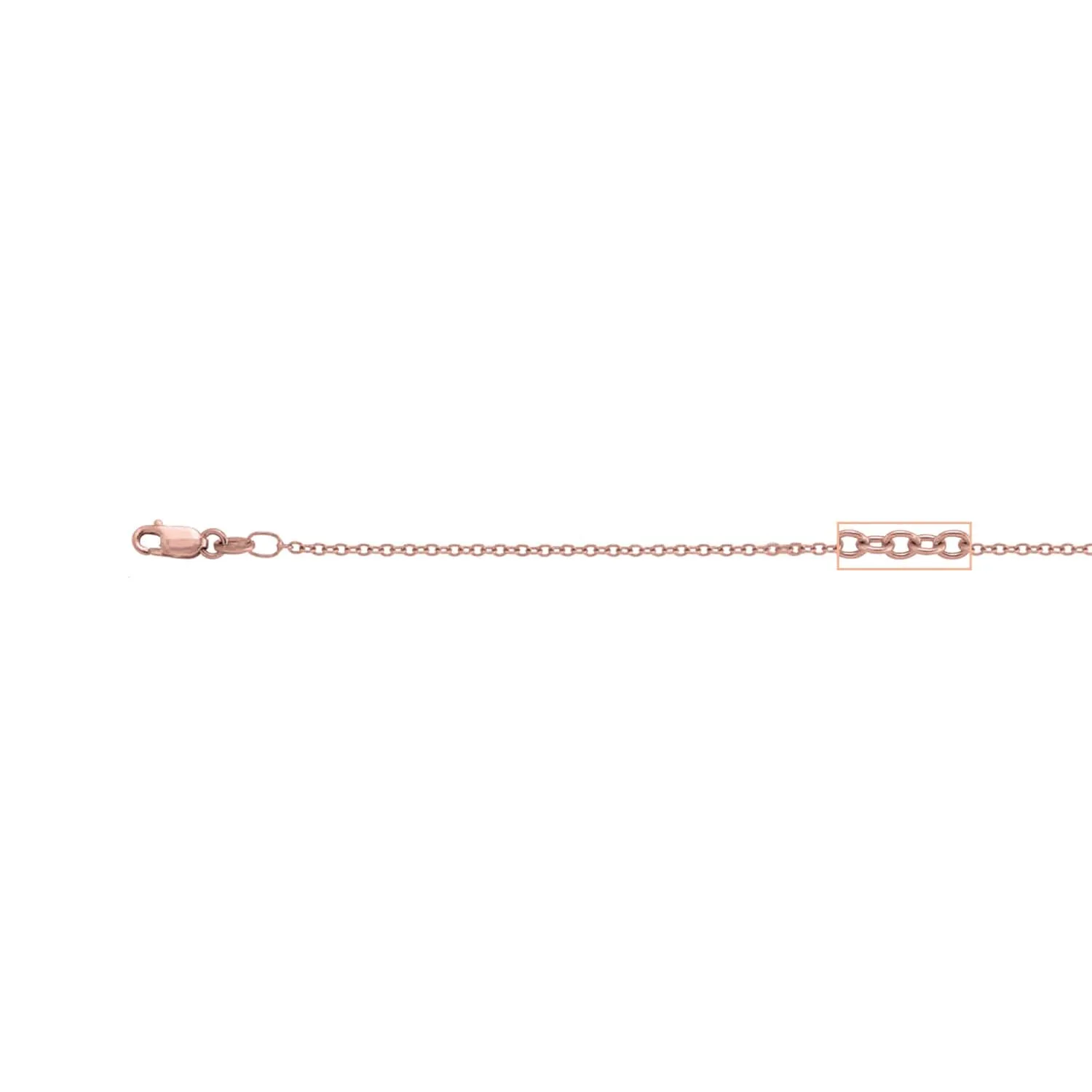 14kt Rose Gold Cable Chain 18" La Mine d'Or Moncton, NB