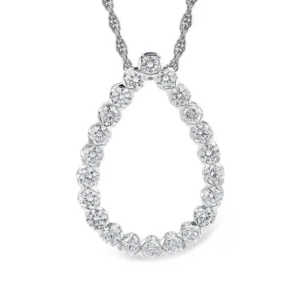 1.00tw Diamond Pear Pendant 14kt White Gold La Mine d'Or Moncton, NB