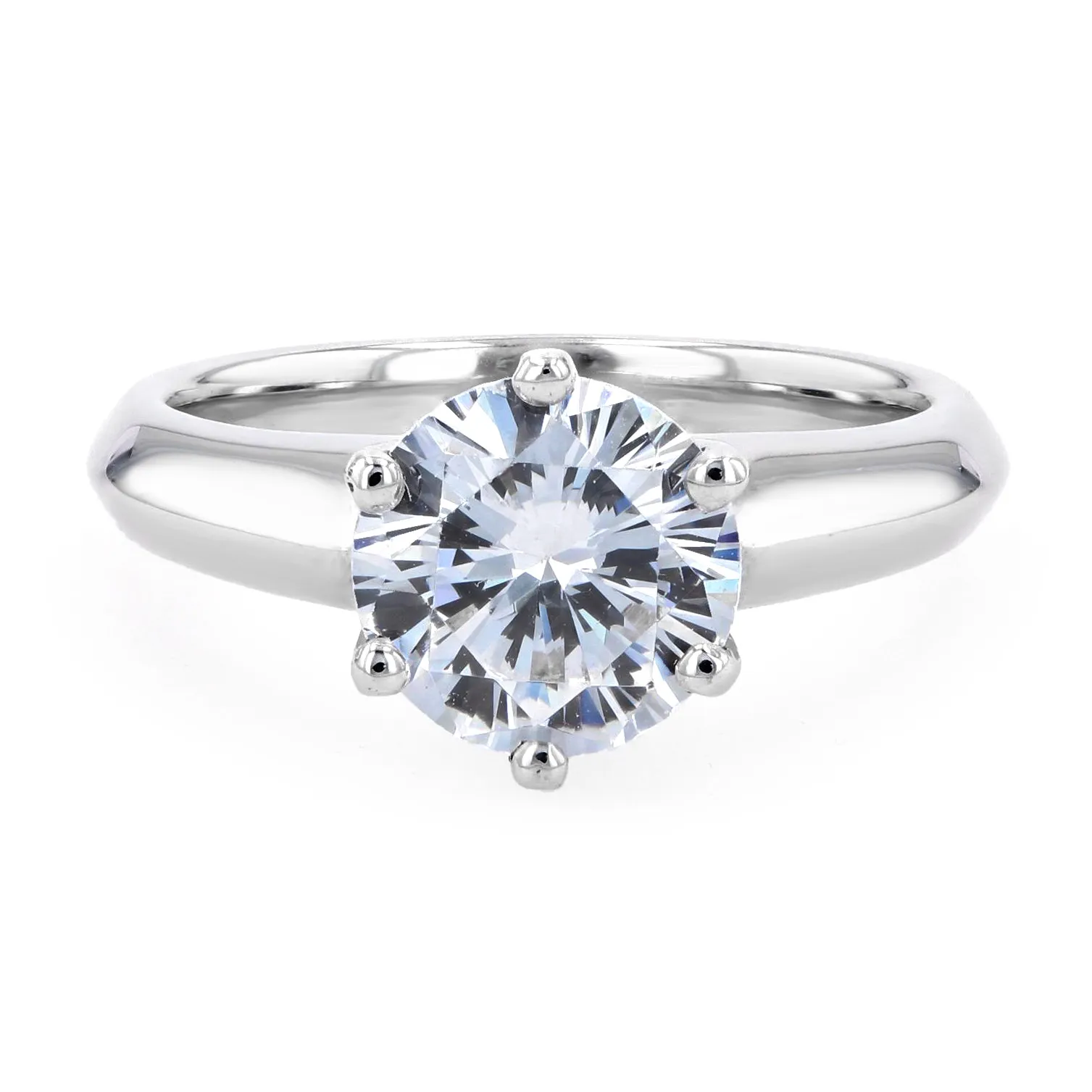 Beijing 6 Prong Solitaire Engagement Ring Setting La Mine d'Or Moncton, NB