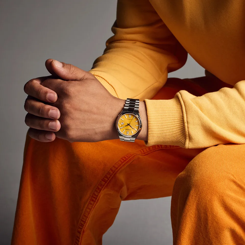Citizen Automatic Tsuyosa Watch Yellow 40mm Image 4 La Mine d'Or Moncton, NB