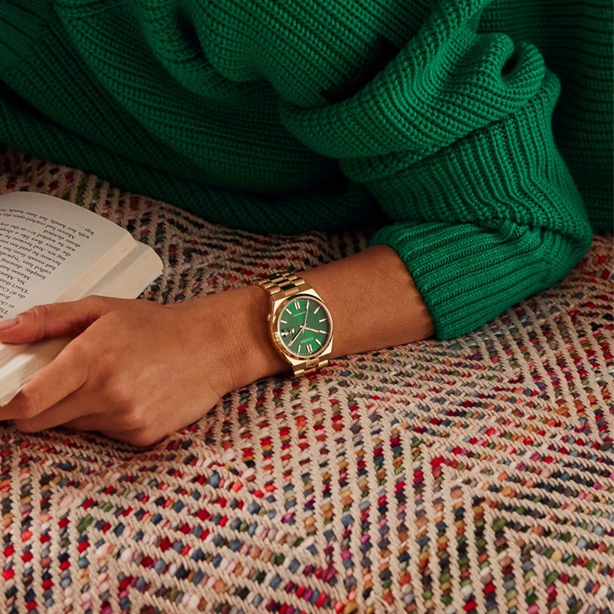 Citizen Tsuyosa Automatic Watch Green Dial 40mm Image 5 La Mine d'Or Moncton, NB