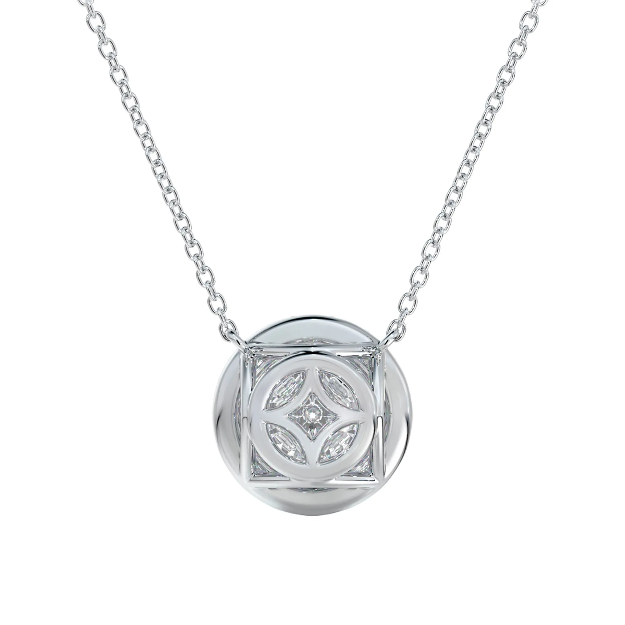 0.35tw De Beers Forevermark Halo Diamond Necklace Image 2 La Mine d'Or Moncton, NB