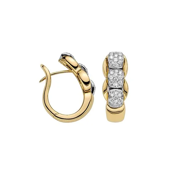 FOPE Eka Diamond Earrings in Yellow Gold La Mine d'Or Moncton, NB