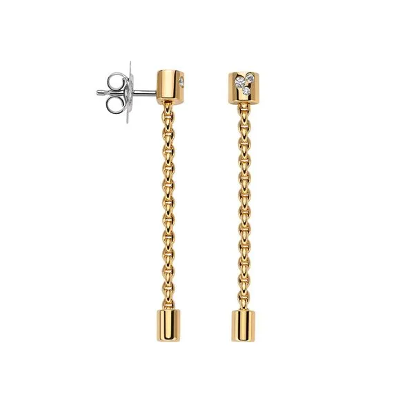 FOPE Aria Pendant Yellow Gold Diamond Earrings La Mine d'Or Moncton, NB