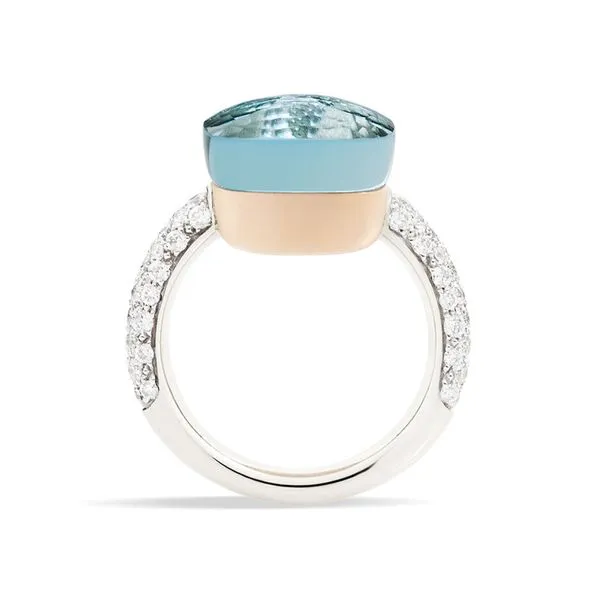 Pomellato Nudo Maxi Sky Blue Topaz & Diamonds Image 4 La Mine d'Or Moncton, NB