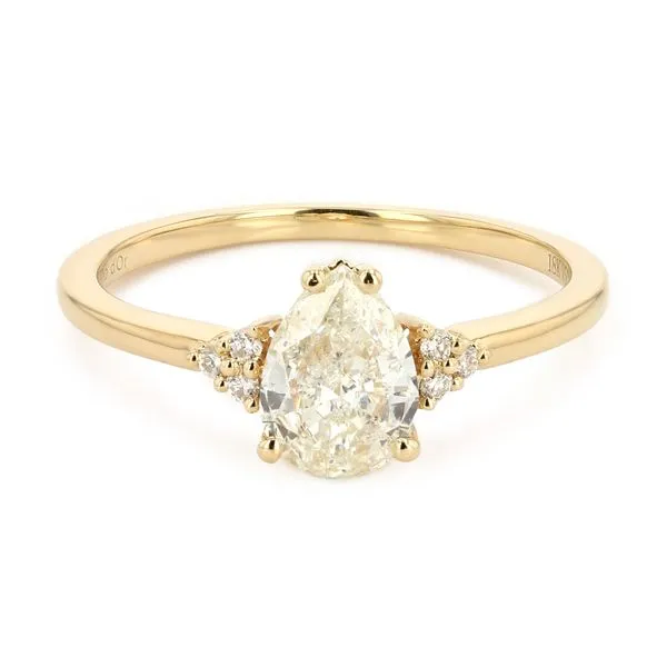 0.75tw Paris Pear Diamond Engagement Ring La Mine d'Or Moncton, NB