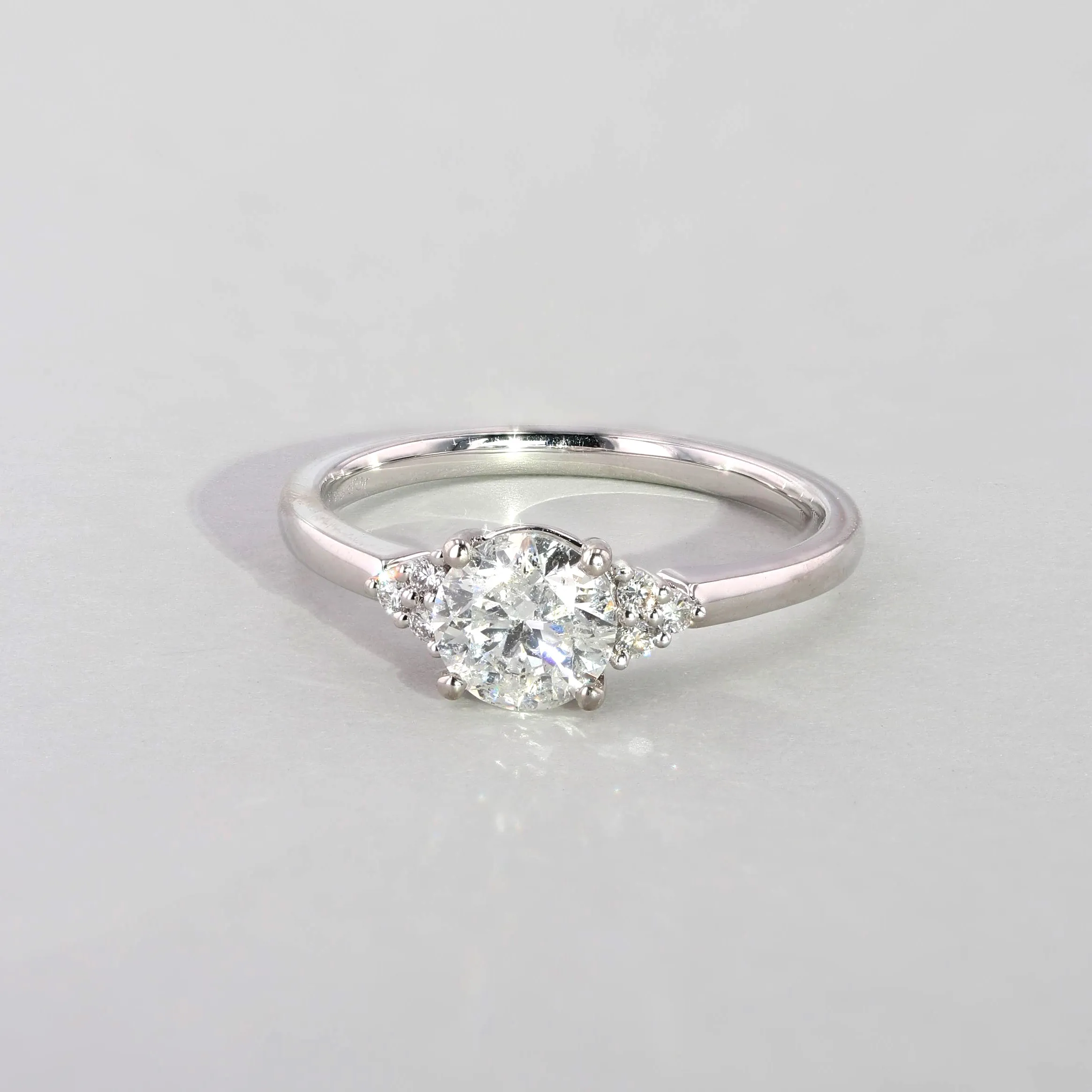 1.00tw Paris Round Brilliant Diamond Engagement Ring Image 3 La Mine d'Or Moncton, NB