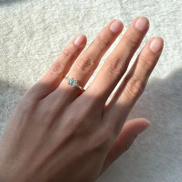 1.00tw Paris Round Brilliant Diamond Engagement Ring Image 4 La Mine d'Or Moncton, NB
