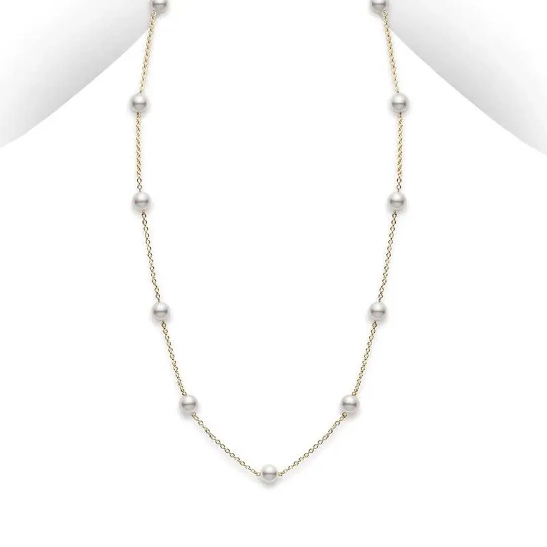 Mikimoto Akoya Pearl Station Necklace La Mine d'Or Moncton, NB