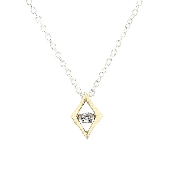 10kt Gold And Sterling Silver Diamond Pendant La Mine d'Or Moncton, NB
