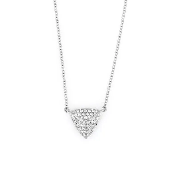 0.25tw Diamond Pave Triangle Necklace La Mine d'Or Moncton, NB