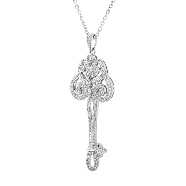0.90tw Diamond Key Pendant Image 2 La Mine d'Or Moncton, NB