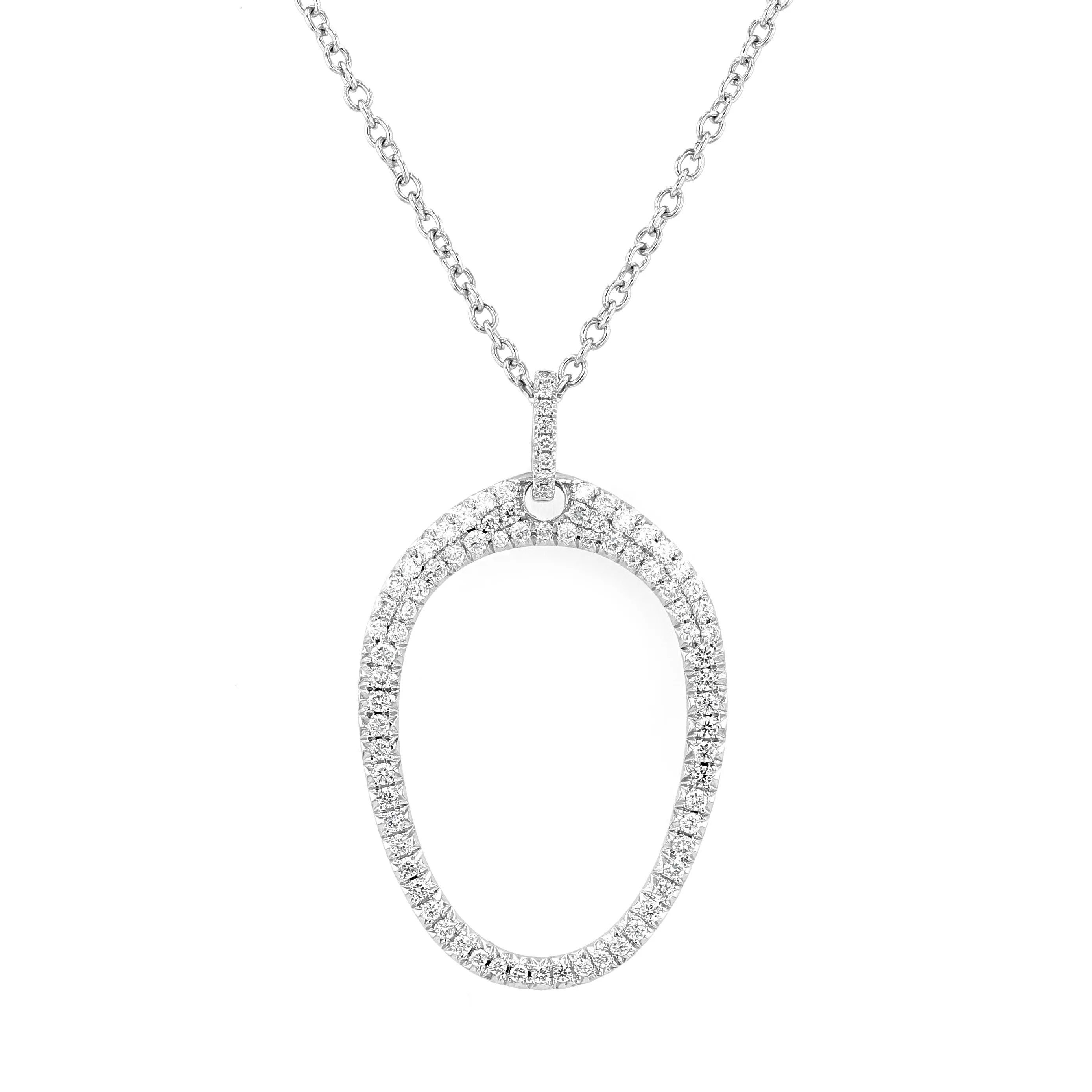 1.10tw Oval Diamond Pave Pendant La Mine d'Or Moncton, NB