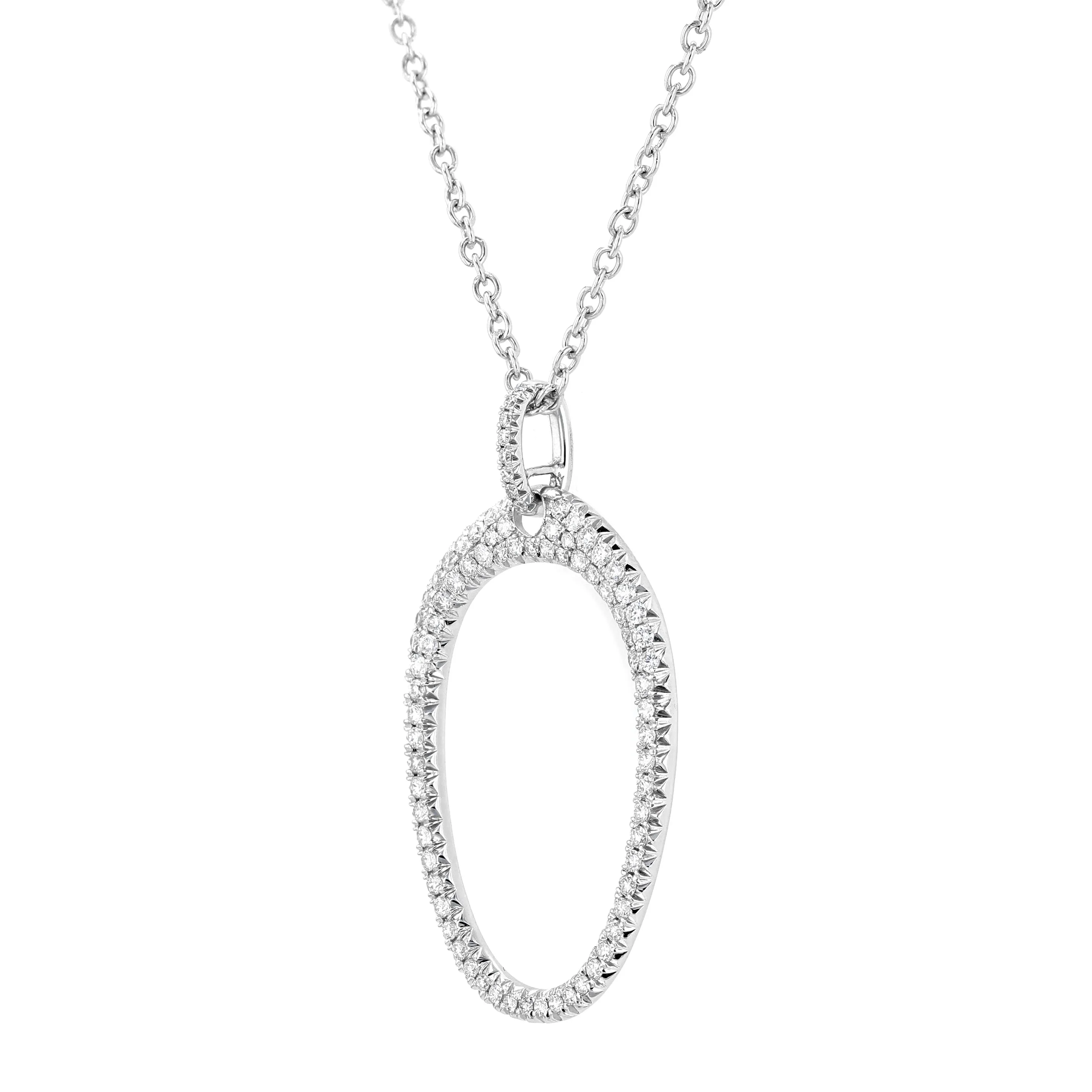 1.10tw Oval Diamond Pave Pendant Image 2 La Mine d'Or Moncton, NB