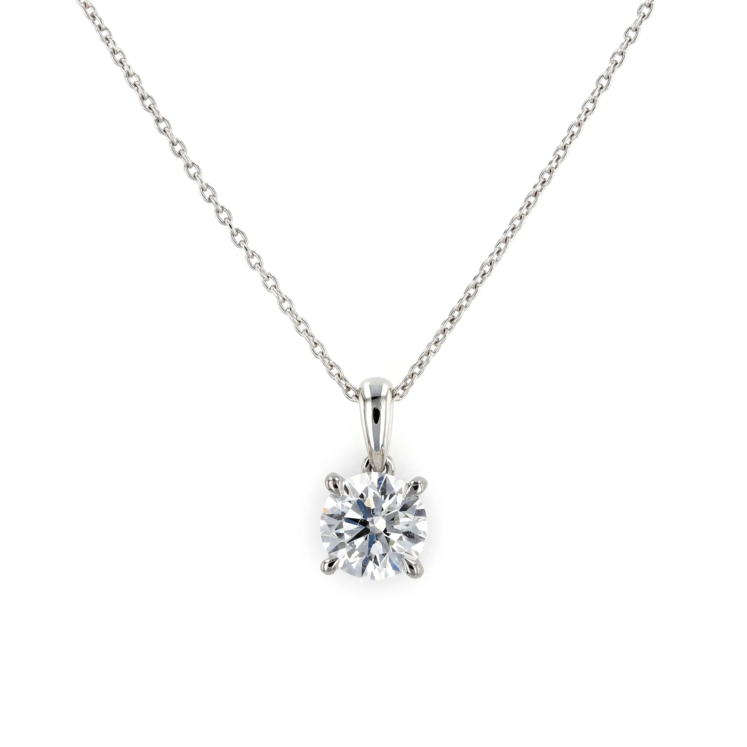 1.35tw Round Diamond Hidden Halo Pendant La Mine d'Or Moncton, NB