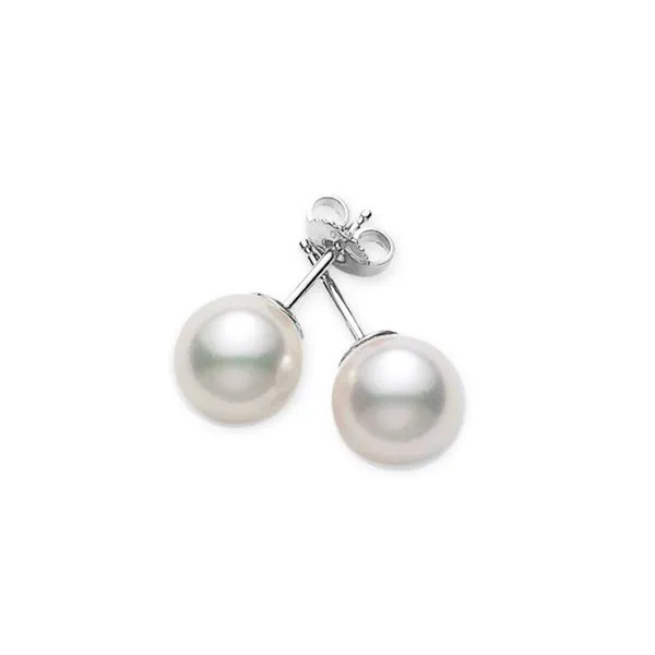 Mikimoto Akoya AA 7-7.5mm Pearl Stud Earrings La Mine d'Or Moncton, NB