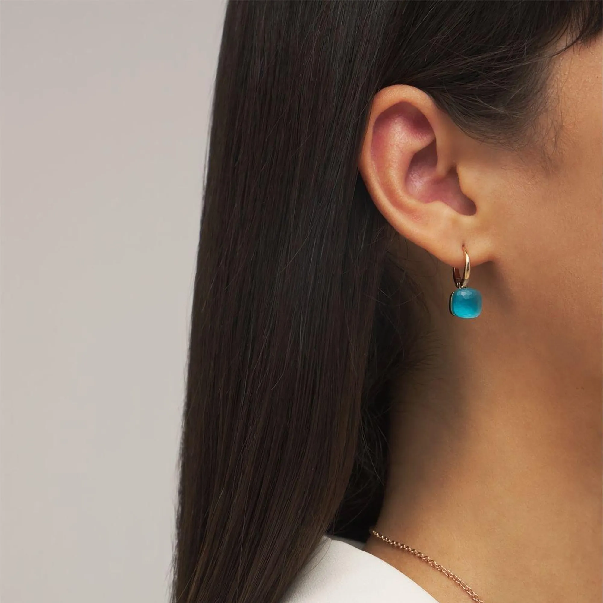 Pomellato Nudo Petit London Blue Topaz Earrings Image 2 La Mine d'Or Moncton, NB