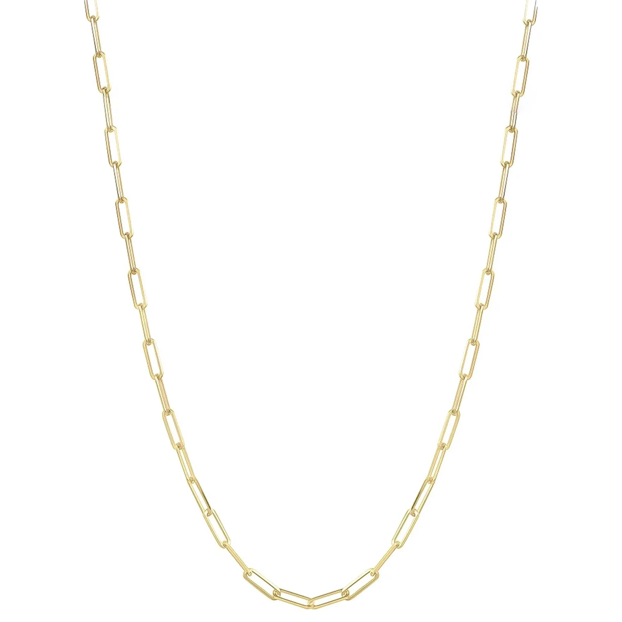 14kt Yellow Gold Paperclip Necklace 20" La Mine d'Or Moncton, NB