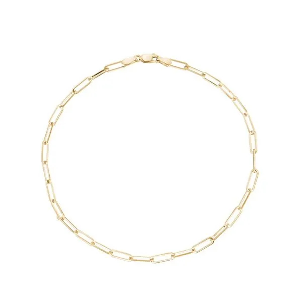 10kt Yellow Gold Paperclip Bracelet La Mine d'Or Moncton, NB