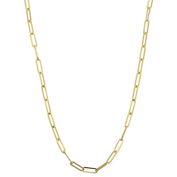 14kt Yellow Gold Paperclip Necklace 20" La Mine d'Or Moncton, NB