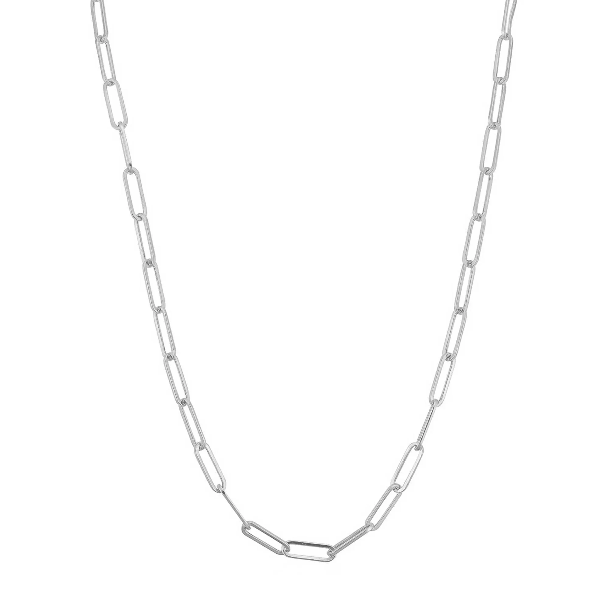 Sterling Silver Paperclip Necklace 18" La Mine d'Or Moncton, NB