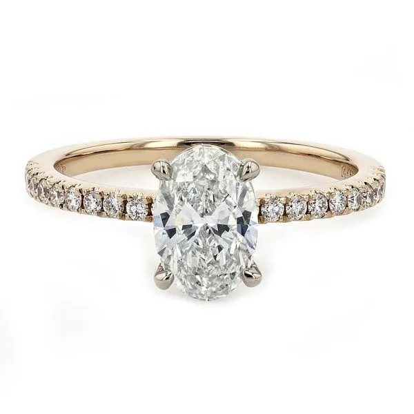 1.21tw Prive Oval Diamond Pave Engagement Ring La Mine d'Or Moncton, NB