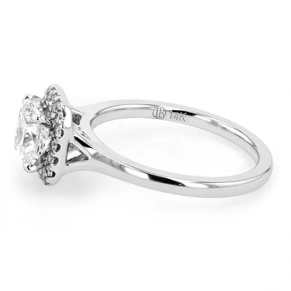 1.22tw Cushion Diamond Halo Engagement Ring Image 2 La Mine d'Or Moncton, NB
