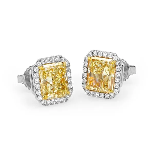 5.30tw Prive Radiant Fancy Light Yellow Diamond Earrings Image 2 La Mine d'Or Moncton, NB