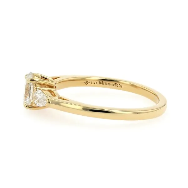 0.75tw Oval and Pear Diamond Trinity Engagement Ring Image 2 La Mine d'Or Moncton, NB