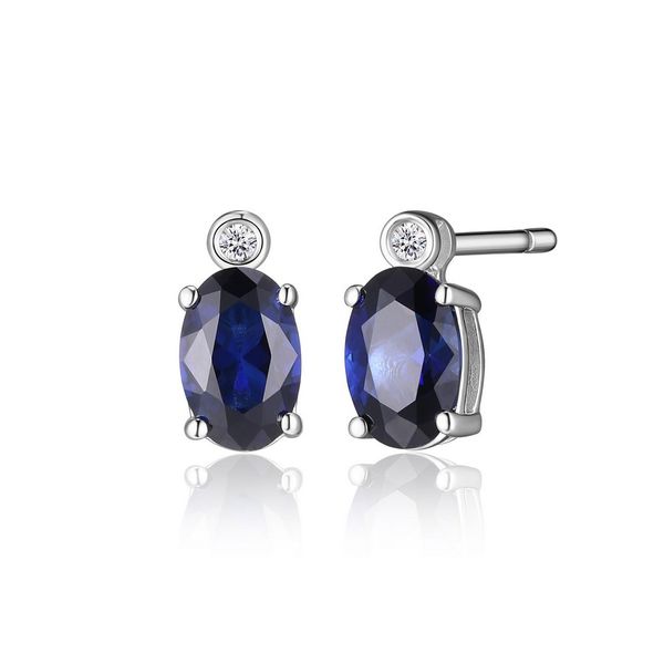 Elle "Blue Star" Collection Sapphire Post Earrings La Mine d'Or Moncton, NB