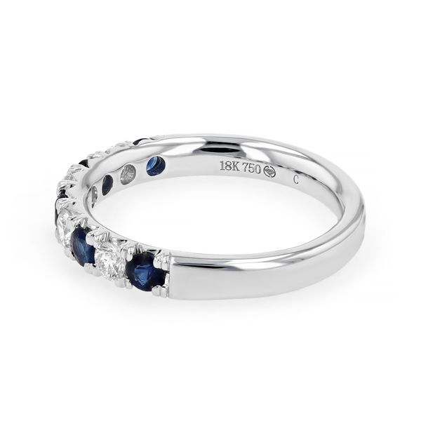 0.84tw Sapphire & Diamond Fashion Ring 18kt White Gold Image 2 La Mine d'Or Moncton, NB