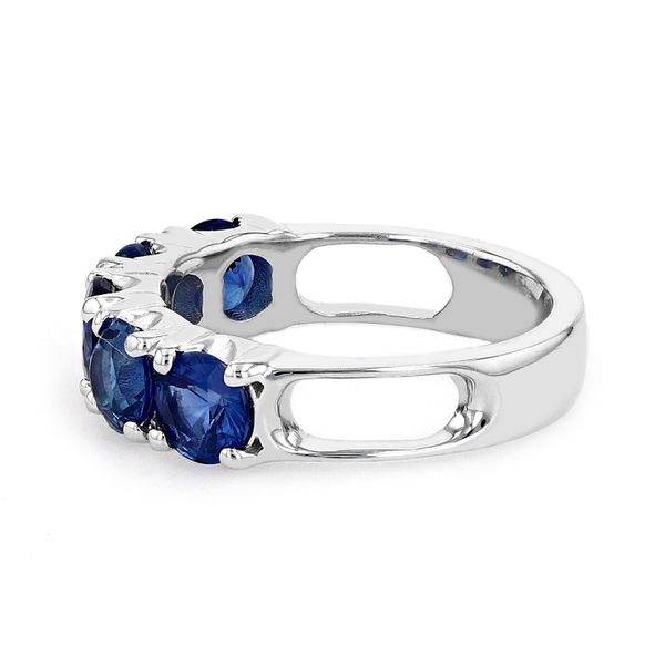 3.14tw Round Sapphire Fashion Ring 18kt White Gold Image 2 La Mine d'Or Moncton, NB