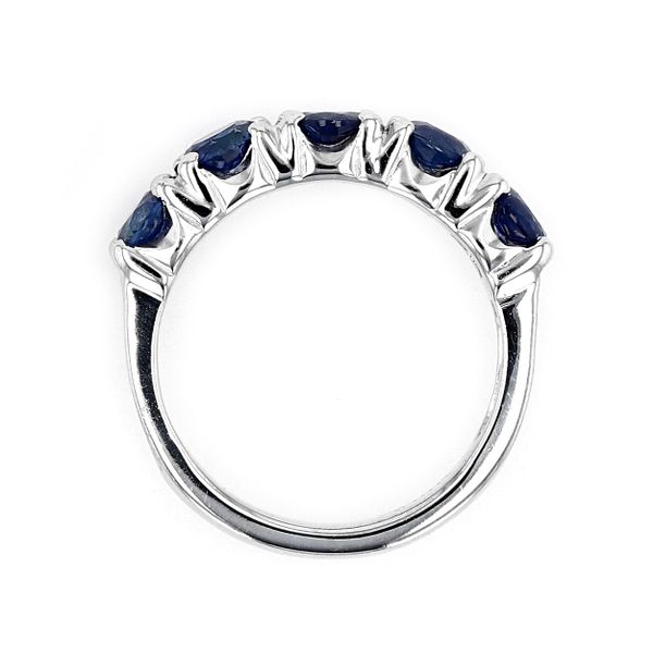 3.14tw Round Sapphire Fashion Ring 18kt White Gold Image 3 La Mine d'Or Moncton, NB