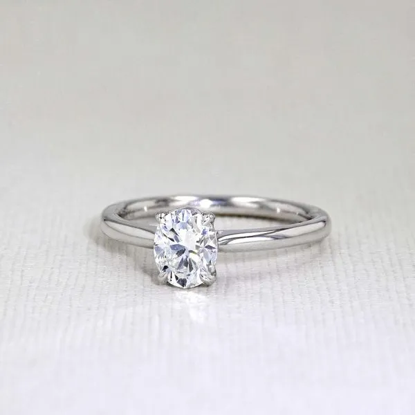 0.90tw De Beers Forevermark Black Label Oval Rio Solitaire Engagement Ring Image 3 La Mine d'Or Moncton, NB