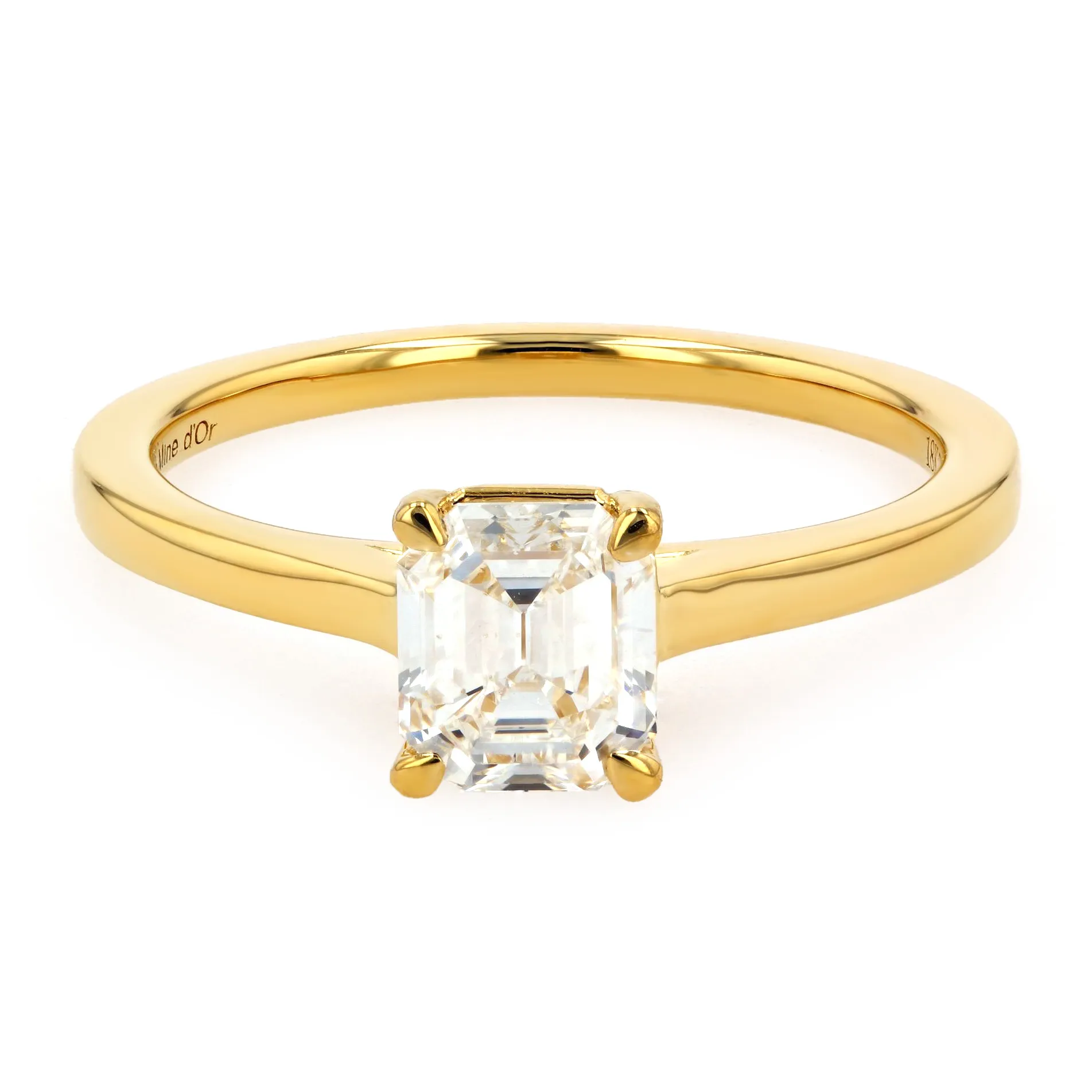 1.02ct Rio Emerald Diamond Solitaire Engagement Ring La Mine d'Or Moncton, NB