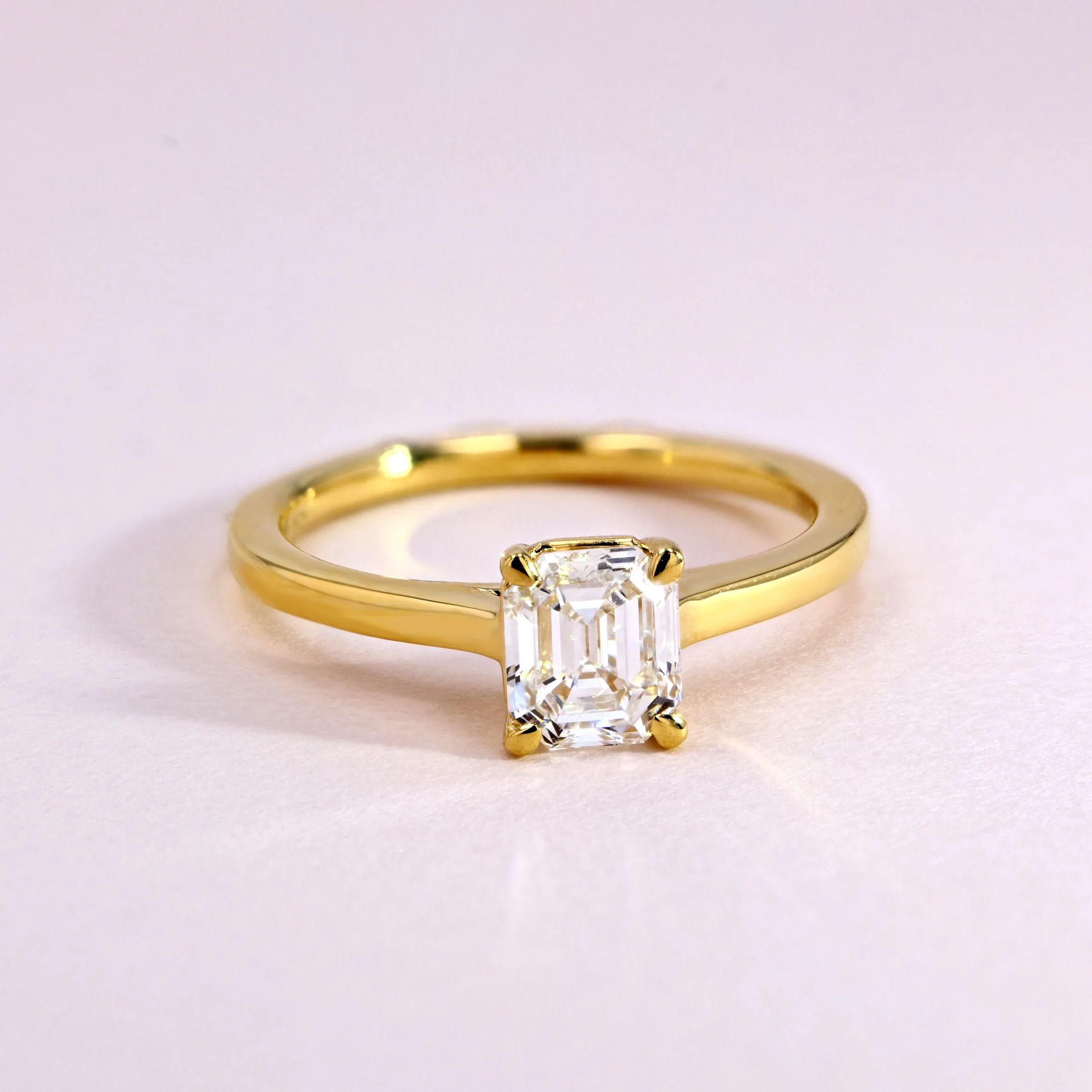 1.02ct Rio Emerald Diamond Solitaire Engagement Ring Image 3 La Mine d'Or Moncton, NB